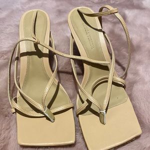 Bottega Veneta Stretch Leather Sandals - tan